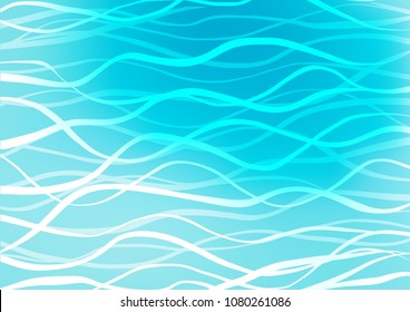 Light BLUE vector natural elegant background. Sketchy hand drawn doodles on blurred background. A new texture for your design.