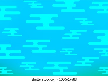 Light BLUE vector natural elegant template. An elegant bright illustration with lines in Natural style. A completely new design for your business.