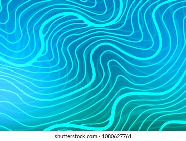 Light BLUE vector natural elegant texture. Ethnic elegant natural pattern with gradient. The pattern can be used for coloring books and pages for kids.