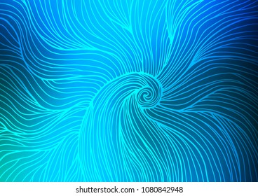 Light BLUE vector natural elegant background. Doodles on blurred abstract background with gradient. The textured pattern can be used for website.
