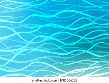 Light BLUE vector natural elegant pattern. Shining colored illustration with doodles in Zen tangle style. The textured pattern can be used for website.