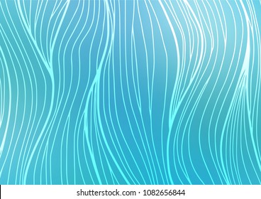 Light BLUE vector natural elegant template. A completely new color illustration in doodle style. A new texture for your design.