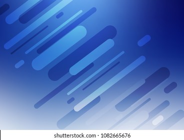 Light BLUE vector natural elegant template. Brand-new colored illustration in blurry style with doodles. Brand-new style for your business design.