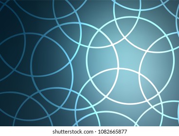 Light BLUE vector natural elegant template. Glitter abstract illustration with doodles and Zen tangles. The pattern can be used for coloring books and pages for kids.