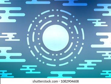 Light BLUE vector natural elegant texture. Modern geometrical abstract illustration with doodles. The completely new template can be used for your brand book.