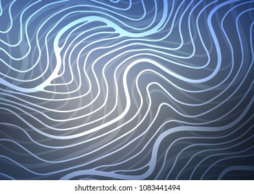 Light BLUE vector natural elegant template. Creative illustration in blurred style with doodles and Zen tangles. The pattern can be used for wallpapers and coloring books.