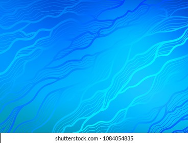 Light BLUE vector natural elegant pattern. Brand-new colored illustration in blurry style with doodles. The pattern can be used for wallpapers and coloring books.