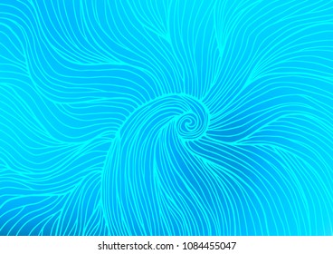 Light BLUE vector natural elegant texture. A vague abstract illustration with doodles in Indian style. The best blurred design for your business.