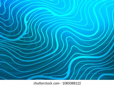 Light BLUE vector natural elegant texture. An elegant bright illustration with lines in Natural style. The pattern can be used for coloring books and pages for kids.