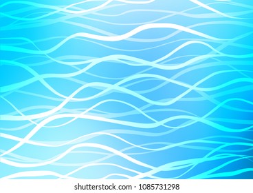 Light BLUE vector natural elegant background. Ethnic elegant natural pattern with gradient. The elegant pattern can be used as a part of a brand book.