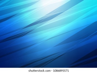 Light BLUE vector natural elegant texture. Colorful abstract illustration with lines in Asian style. The elegant pattern can be used as a part of a brand book.