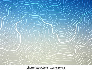 Light BLUE vector natural elegant texture. Ethnic elegant natural pattern with gradient. The template can be used as a background for cell phones.