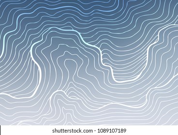 Light BLUE vector natural elegant background. Ethnic elegant natural pattern with gradient. Hand painted design for web, wrapping, wallpaper.