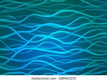Light BLUE vector natural elegant background. A vague abstract illustration with doodles in Indian style. Hand painted design for web, wrapping, wallpaper.