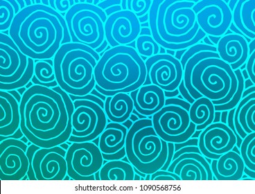 Light BLUE vector natural elegant template. An elegant bright illustration with lines in Natural style. A completely new template for your business design.