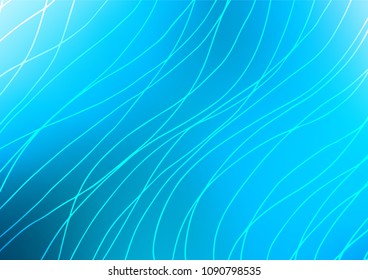 Light BLUE vector natural elegant background. Modern geometrical abstract illustration with doodles. The pattern can be used for coloring books and pages for kids.