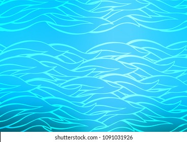 Light BLUE vector natural elegant pattern. Geometric doodle illustration in Origami style with gradient. The pattern can be used for heads of websites and designs.