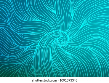 Light BLUE vector natural elegant pattern. Blurred decorative design in Indian style with Zen tangles. The doodle design can be used for your web site.