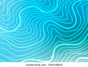 Light BLUE vector natural elegant pattern. Geometric doodle illustration in Origami style with gradient. A new texture for your design.
