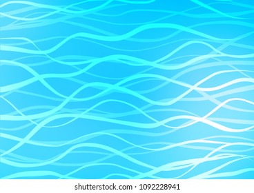 Light BLUE vector natural elegant background. A vague abstract illustration with doodles in Indian style. Hand painted design for web, wrapping, wallpaper.