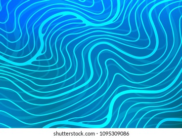 Light BLUE vector natural elegant texture. A vague abstract illustration with doodles in Indian style. The completely new template can be used for your brand book.