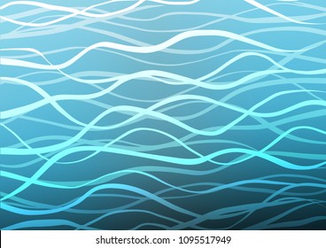 Light BLUE vector natural elegant background. Shining colored illustration with doodles in Zen tangle style. A completely new design for your business.