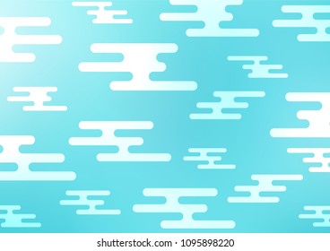 Light BLUE vector natural elegant pattern. Glitter abstract illustration with doodles and Zen tangles. The best blurred design for your business.
