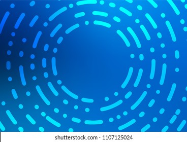 Light BLUE vector natural elegant pattern. Creative illustration in blurred style with doodles and Zen tangles. Brand-new style for your business design.