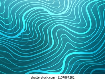 Light BLUE vector natural elegant background. Blurred decorative design in Indian style with Zen tangles. The pattern can be used for coloring books and pages for kids.