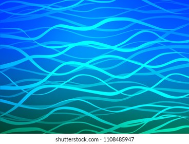 Light BLUE vector natural elegant template. Geometric doodle illustration in Origami style with gradient. The completely new template can be used for your brand book.
