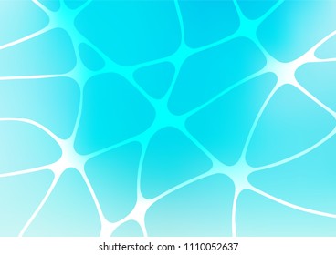 Light BLUE vector natural elegant texture. Shining colored illustration with doodles in Zen tangle style. The pattern can be used for wallpapers and coloring books.