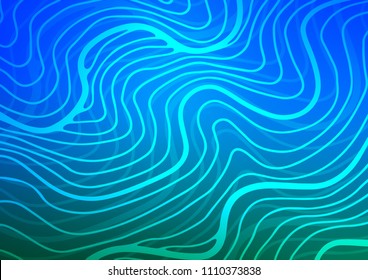 Light BLUE vector natural elegant background. Doodles on blurred abstract background with gradient. A completely new template for your business design.