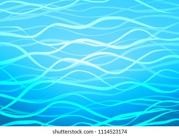 Light BLUE vector natural elegant background. Colorful illustration in abstract style with doodles and Zen tangles. The pattern can be used for heads of websites and designs.