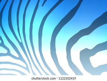 Light BLUE vector natural elegant pattern. Colorful illustration in abstract style with doodles and Zen tangles. Hand painted design for web, wrapping, wallpaper.