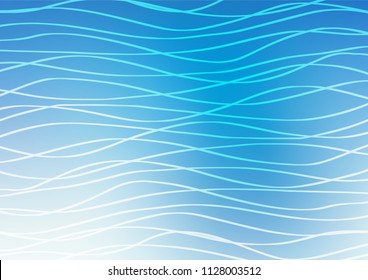 Light BLUE vector natural elegant texture. Colorful abstract illustration with lines in Asian style. The pattern can be used for heads of websites and designs.