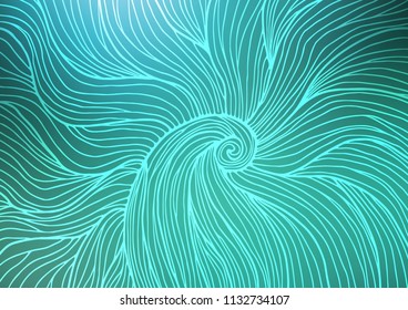 Light BLUE vector natural elegant pattern. An elegant bright illustration with lines in Natural style. The template can be used as a background for cell phones.