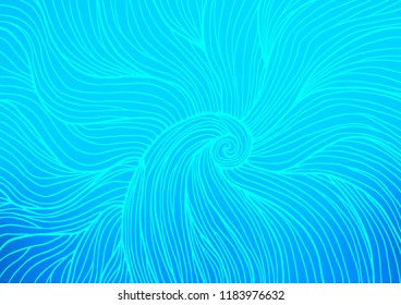 Light BLUE vector natural elegant pattern. Colorful abstract illustration with lines in Asian style. A completely new template for your business design.