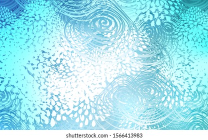 Light BLUE vector natural elegant background. Doodle illustration of flowers in Origami style with gradient. The pattern can be used for heads of websites and designs.
