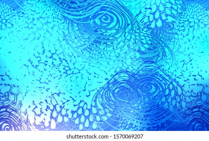 Light BLUE vector natural elegant template. Modern geometrical abstract illustration with flowers. The doodle design can be used for your web site.
