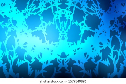Light BLUE vector natural elegant template. Colorful illustration in abstract style with doodles created by child. A completely new design for your business.