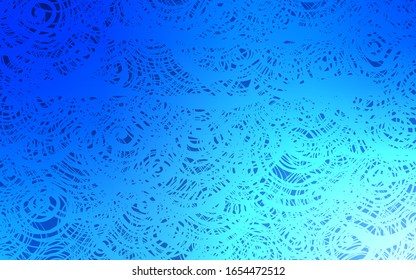 Light BLUE vector natural elegant pattern. An elegant bright illustration with roses in Natural style. A completely new design for your business.