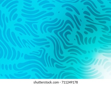 Light BLUE vector natural elegant pattern. An elegant bright illustration with lines in Natural style. The doodle design can be used for your web site.