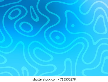 Light BLUE vector natural elegant pattern. Colorful abstract illustration with lines in Asian style. The textured pattern can be used for website.