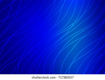 Light BLUE vector natural elegant template. Colorful illustration in abstract style with doodles. A completely new template for your business design.