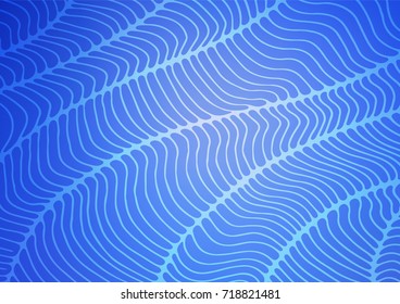 Light BLUE vector natural elegant template. Sketchy hand drawn doodles on blurred background. Brand-new style for your business design.