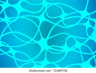 Light BLUE vector natural elegant background. Geometric doodle illustration in Origami style with gradient. The doodle design can be used for your web site.