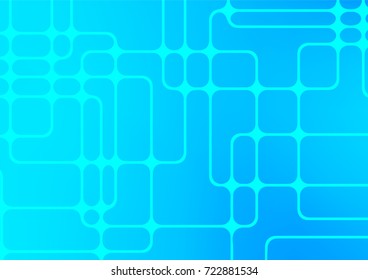 Light BLUE vector natural elegant pattern. Creative illustration in blurred style with doodles and Zen tangles. A new texture for your design.