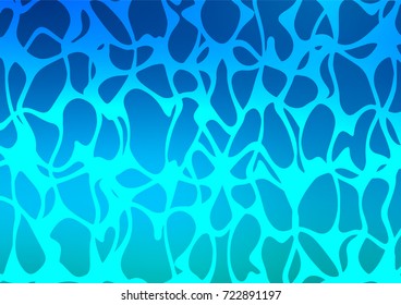 Light BLUE vector natural elegant pattern. Shining colored illustration with doodles in Zen tangle style. A completely new template for your business design.