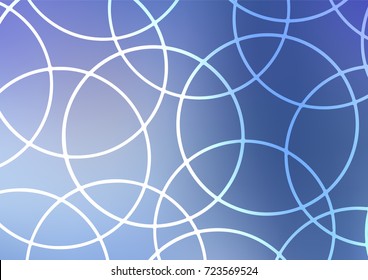 Light BLUE vector natural elegant background. Colorful illustration in abstract style with doodles and Zen tangles. The best blurred design for your business.