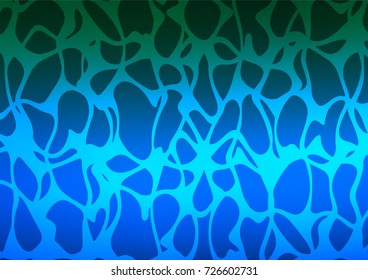 Light BLUE vector natural elegant template. Sketchy hand drawn doodles on blurred background. A completely new template for your business design.